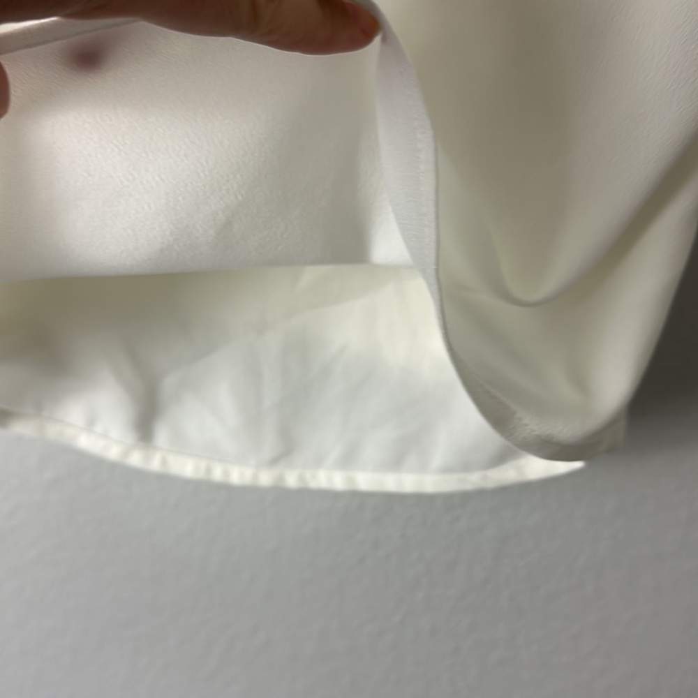 Abercrombie & Fitch White Ruched Flutter Sleeve B… - image 5